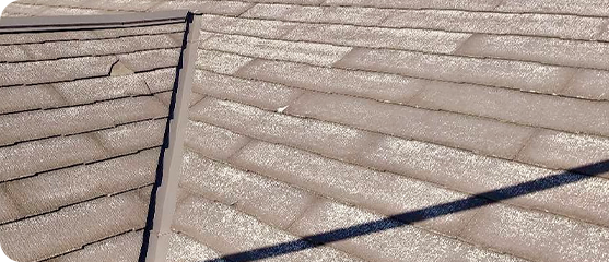 屋根が傷んでいる